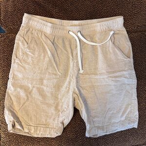 MEN'S XL BERKLEY JENSEN BEIGE DRAWSTRING SHORTS - Perfect Condition!!